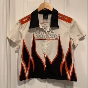 Haley Davidson button down shirt